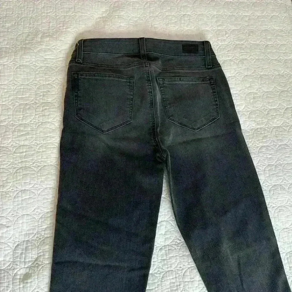 Paige Stone Washed Skinny Black Jeans 26 - Picture 10 of 14